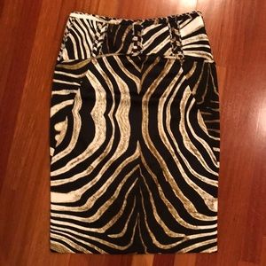 Just Cavalli zebra-print pencil skirt